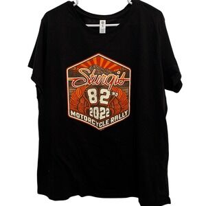 Delta Soft Sturgis Motorcycle Rally 2022 82nd T-Shirt XL Men"s Black Graphic Tee